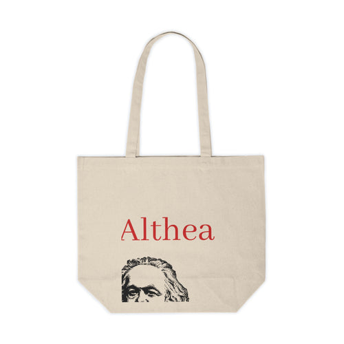 Althea Canvas Shopping Tote - Chic Eco-Friendly Bag for Everyday Use, Reusable Market Tote, Stylish Grocery Bag, Personalized Gift